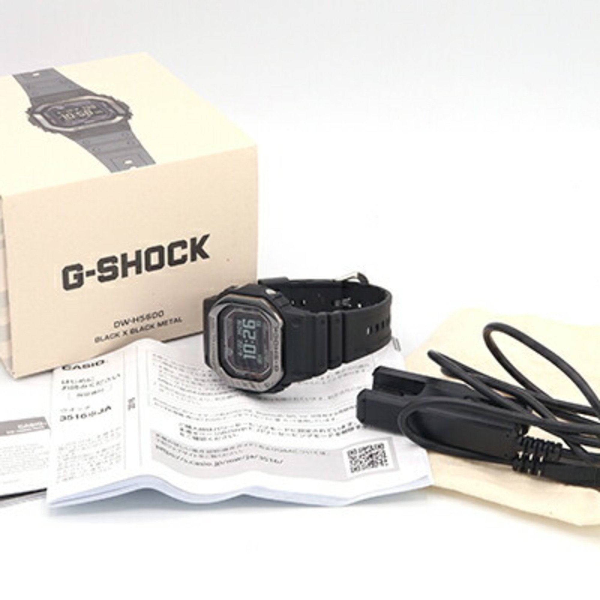 Casio Men's Watch G-Shock G-Squad DW-H5600MB-1JR Biomass Stainless Steel Women's Square G-SQUAD 5600 SERIES G-SHOCK GSHOCK CASIO