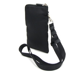 Prada Neck Pouch 2TT091 Black Nylon Leather Strap Smartphone Case Frankenstein PRADA