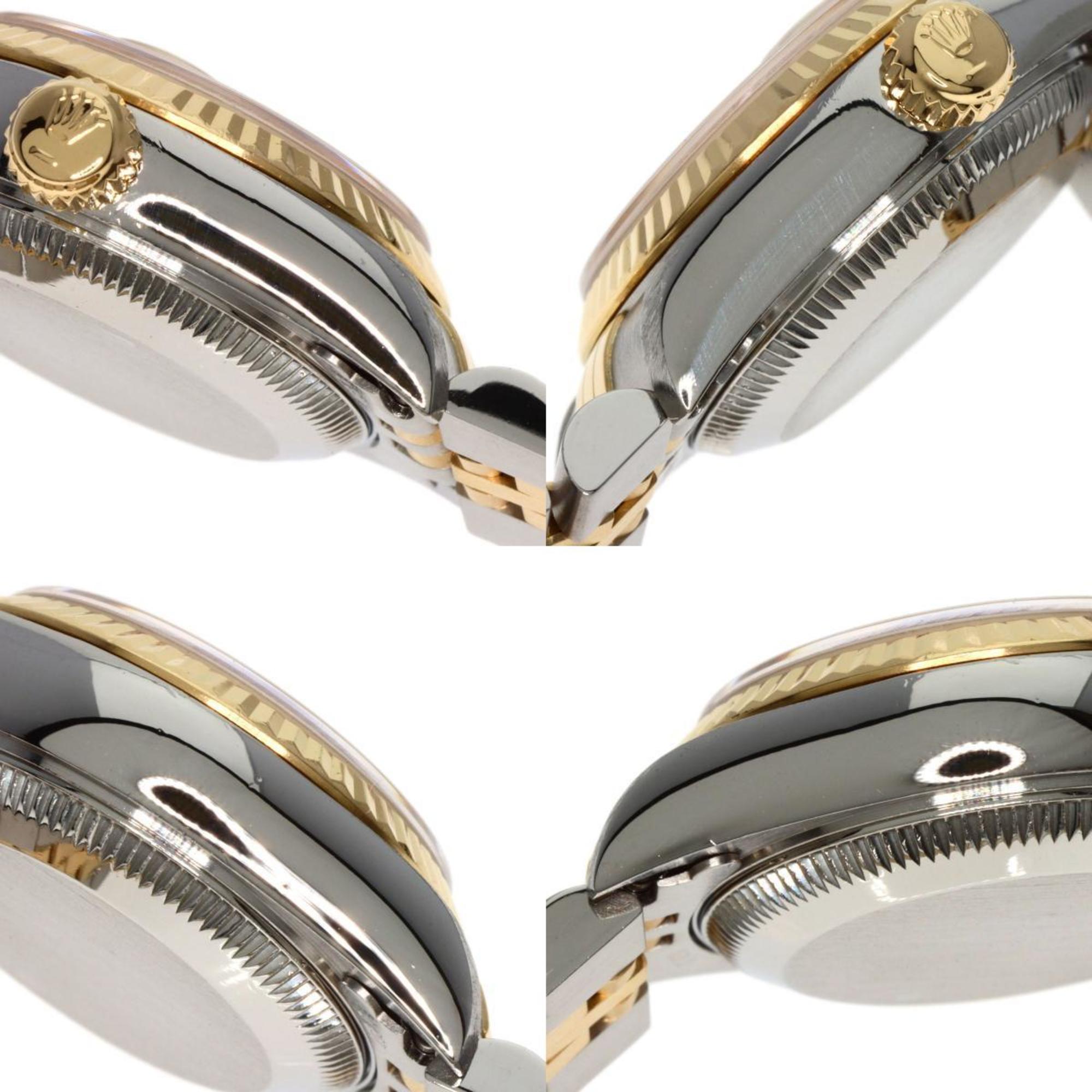 Rolex 69173G Datejust 10P Diamond Watch Stainless Steel/SSxK18YG/K18YG Ladies ROLEX