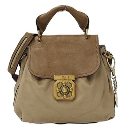 Chloé Chloe Bag Women's Handbag Shoulder 2way Elsie Leather Beige Compact