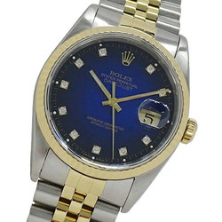 Rolex ROLEX Datejust 16233G X-series Men's Watch 10P Diamond Blue Gradient Automatic AT Stainless Steel SS Gold YG Combination Polished