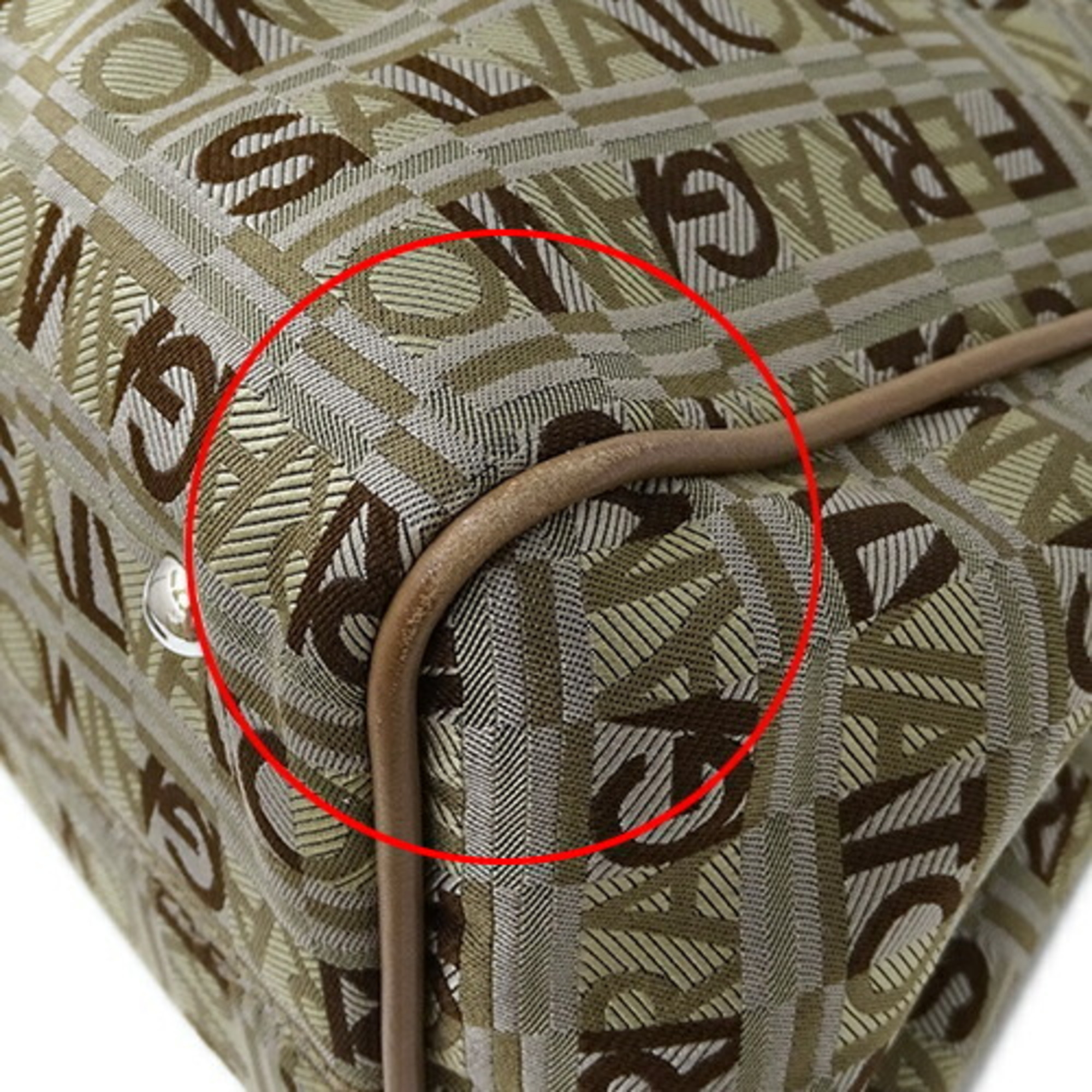 Salvatore Ferragamo Ferragamo Bags for Women Tote Bag Shoulder Nylon Khaki Brown Compact