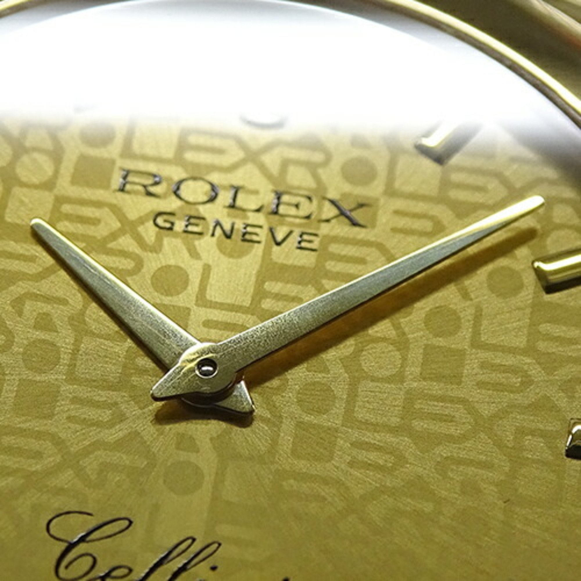 Rolex Cellini 6623/8 E Series Men's Watch Quartz 750YG 18K Leather Gold Round Replacement Strap Included Polished