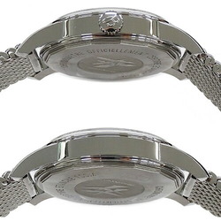 BREITLING Transocean Day & Date 5310 Watch Men's Automatic AT Stainless Steel SS Silver Black Polished