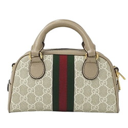 Gucci GUCCI Bag Women's Handbag Shoulder 2way Ophidia GG Supreme Beige Greige 724606 Compact