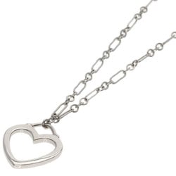 Tiffany & Co. Sentimental Heart Necklace, 18K White Gold, Women's, TIFFANY