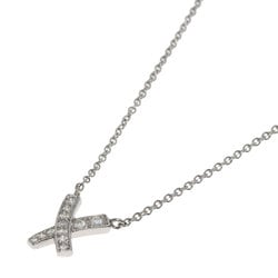 Tiffany Kiss Paloma Picasso Diamond Necklace Platinum PT950 Women's TIFFANY&Co.