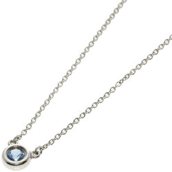 Tiffany & Co. by the Yard 1P Aquamarine Necklace Silver Women's TIFFANY