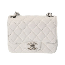 CHANEL Chanel Matelasse Chain Shoulder White - Women's Caviar Skin Bag