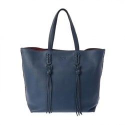 TOD'S Blue/Wine - Women's Leather Tote Bag