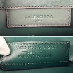 BALENCIAGA The Paper 338582 Tote Bag Leather Green Women's N4013580