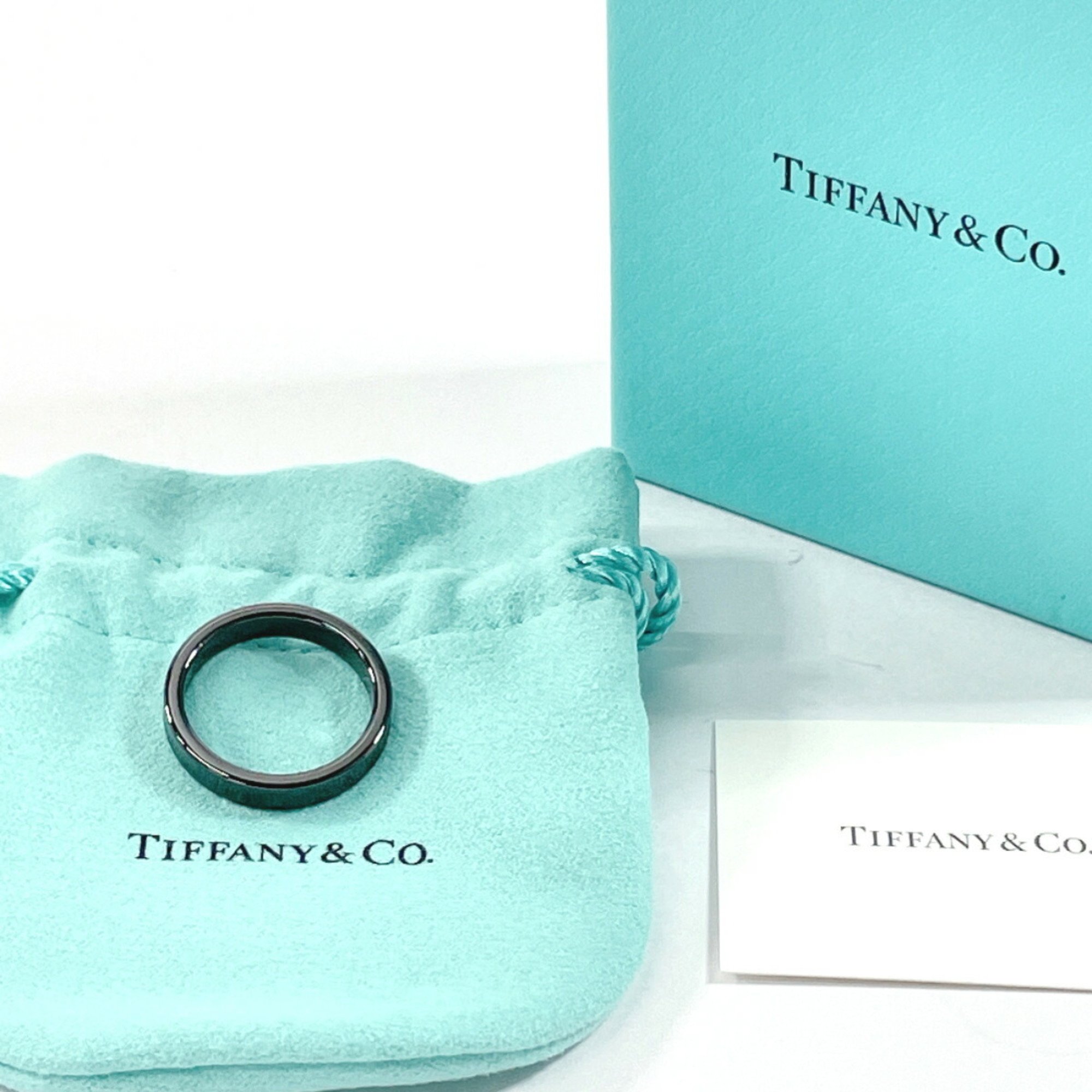 TIFFANY&Co. Tiffany 1837 Narrow Ring Titanium 18 Black Men's F3113314
