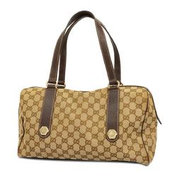 Gucci Shoulder Bag GG Canvas 154180 Brown Women's