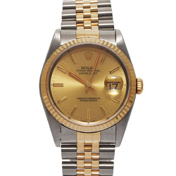 ROLEX Rolex Datejust 16233 Men's YG/SS Watch Automatic Gold Dial