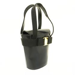 Salvatore Ferragamo Vara Leather Black Handbag for Women