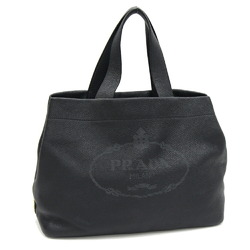 Prada Handbag 1BG385 Black Leather Tote Bag Women's PRADA