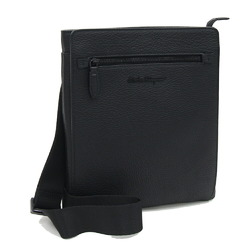 Salvatore Ferragamo Shoulder Bag FZ-24 0131 Black Leather Men's