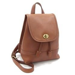Coach Backpack 9960 Brown Leather Old Women's Turnlock COACH