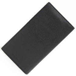 BVLGARI Bi-fold Long Wallet Classico 25752 Black Leather Men's