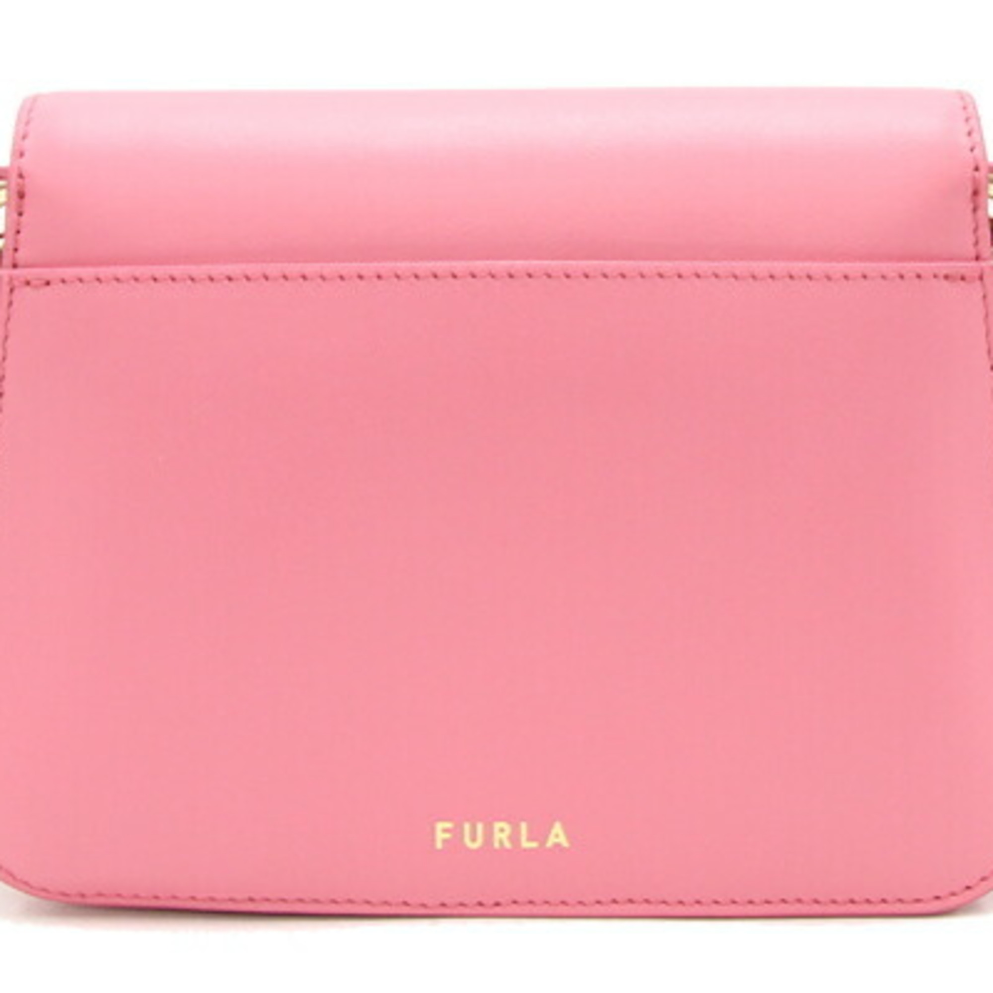 FURLA Shoulder Bag WB00518 Pink Leather Women's