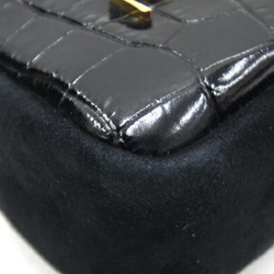 Saint Laurent Pouch 669964 Black Leather Bag Charm Keychain Women's SAINT LAURENT PARIS