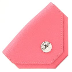 Hermes Coin Case Le Vingt Quatre Pink Chevre C Stamp 2018 Manufactured Purse Wallet Serie Women's HERMES
