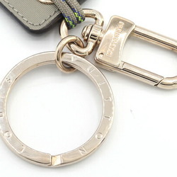 Louis Vuitton Keychain Portocle Rug Monogram Fluo MP2126 Grey Titanium Key Ring Bag Charm Hook Men's LOUIS VUITTON