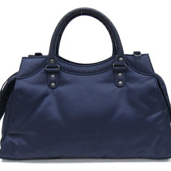 Balenciaga Handbag The City Editor's Bag 115748 Navy Orange Nylon Shoulder Bicolor Women's BALENCIAGA