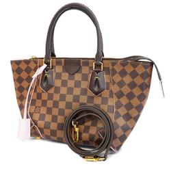 Louis Vuitton Handbag Damier Kaisa Tote PM N41554 Ebene Rose Ballerine Ladies