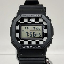 G-SHOCK CASIO Watch DW-5600VT STUSSY Checker Collaboration Double Name Digital Quartz Black White Men's Mikunigaoka Store ITVY1R7XQ5XS