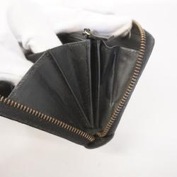Gucci long wallet leather black men women