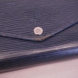 Louis Vuitton Long Wallet Epi Portefeuille Sarah M60585 Indigo Blue Ladies
