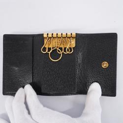 Gucci Key Case 523683 Leather Black Men's