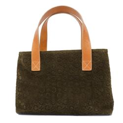 Celine handbag C Macadam suede khaki light brown ladies