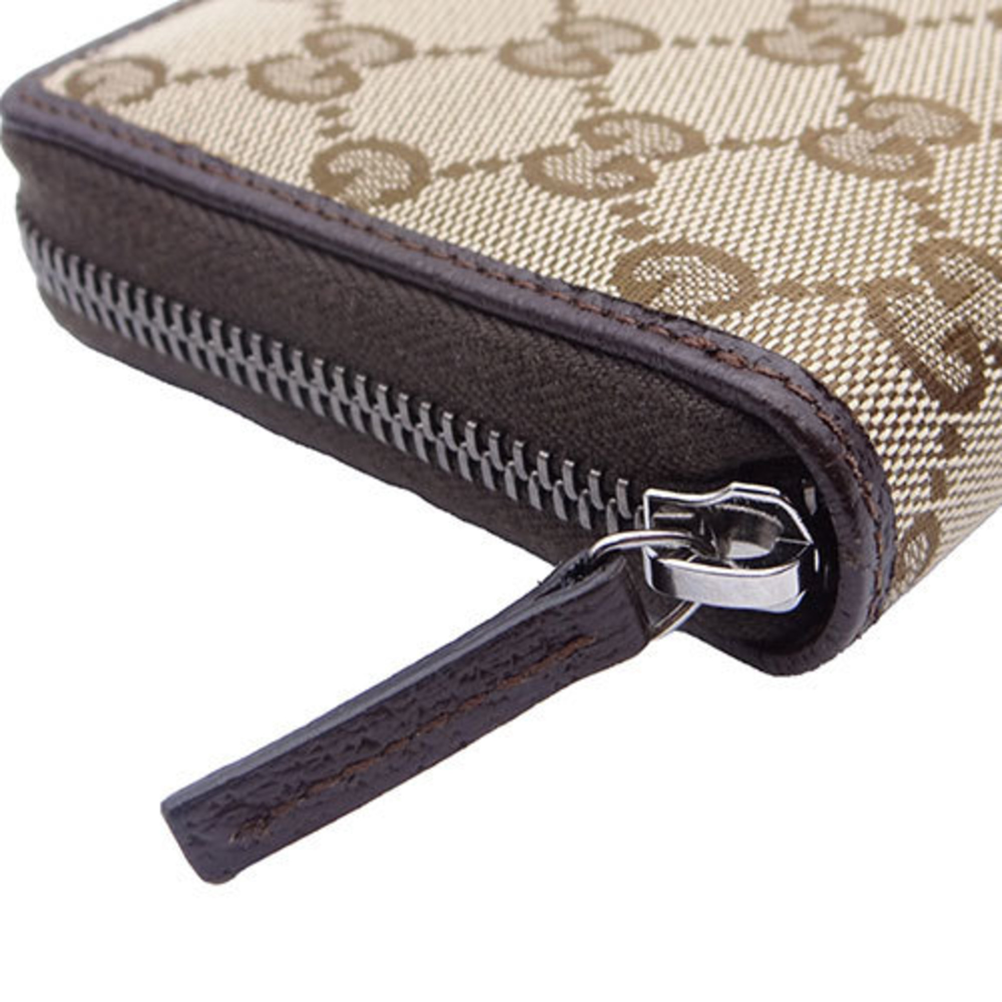 GUCCI Wallet for Women and Men, Long Wallet, Canvas, GG Brown, 307980