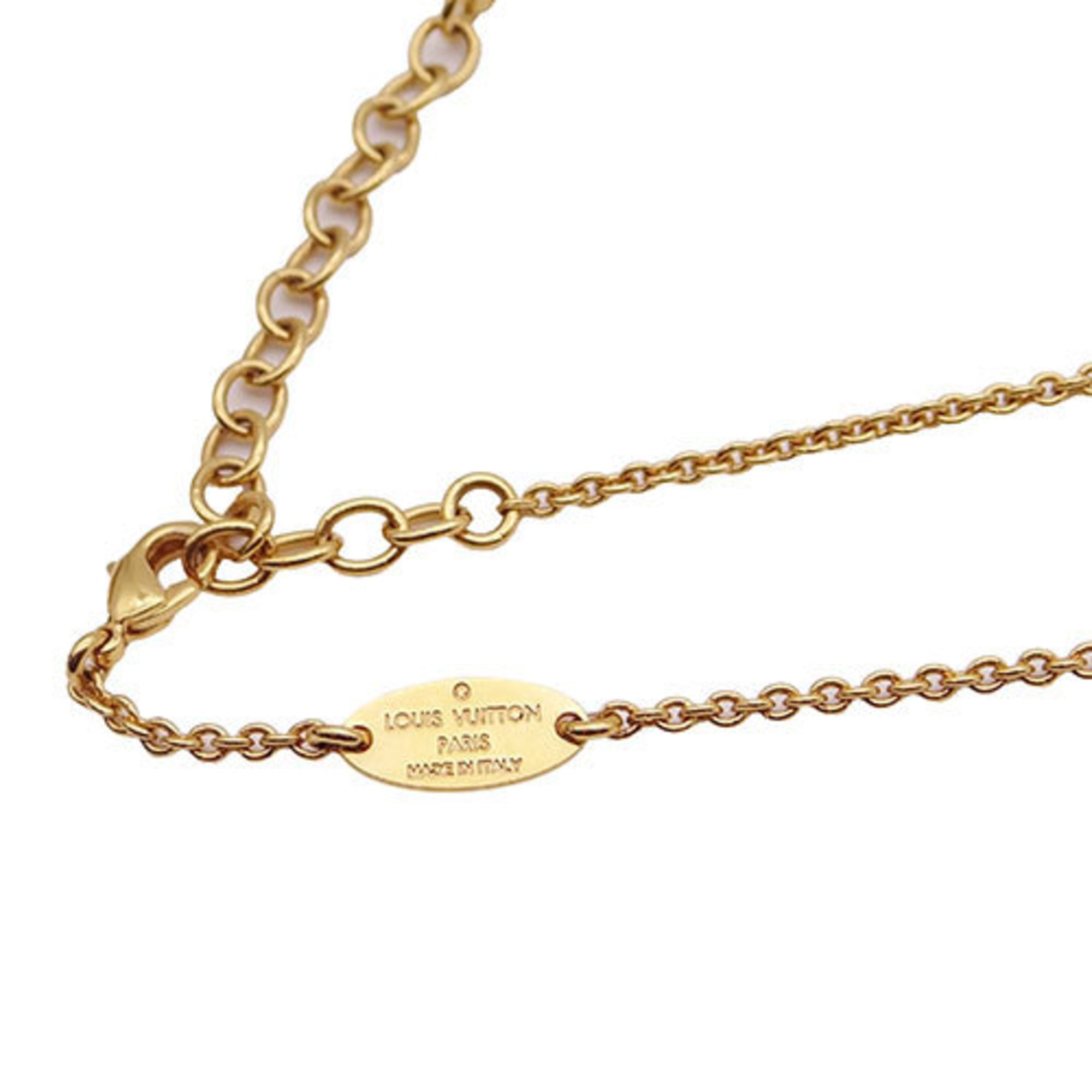Louis Vuitton LOUIS VUITTON Necklace for Women and Men, Collier Glory V, Gold