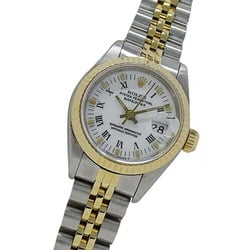 Rolex ROLEX Datejust 69173 L serial number watch ladies automatic AT stainless steel SS gold YG combination Roman white polished