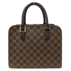 Louis Vuitton Damier Women's Handbag Triana Ebene Brown N51155