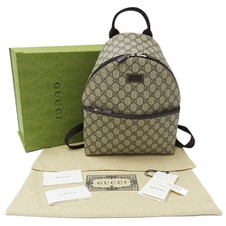 GUCCI Bag for Women GG Supreme Backpack Brown Beige 271327