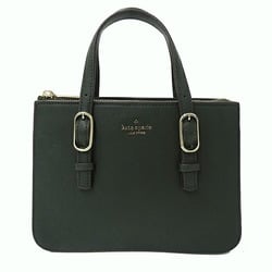 Kate Spade New York Bag Women's Handbag Leather Dark Green Compact Deep