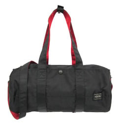 Porter L-fine Men,Women Nylon,Canvas Handbag,Shoulder Bag Black,Red Color