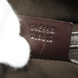 Gucci Guccissima 145993 Women's Leather Tote Bag Dark Brown