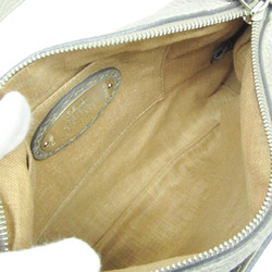 Fendi Selleria 8BT200 Women's Leather Shoulder Bag Gray