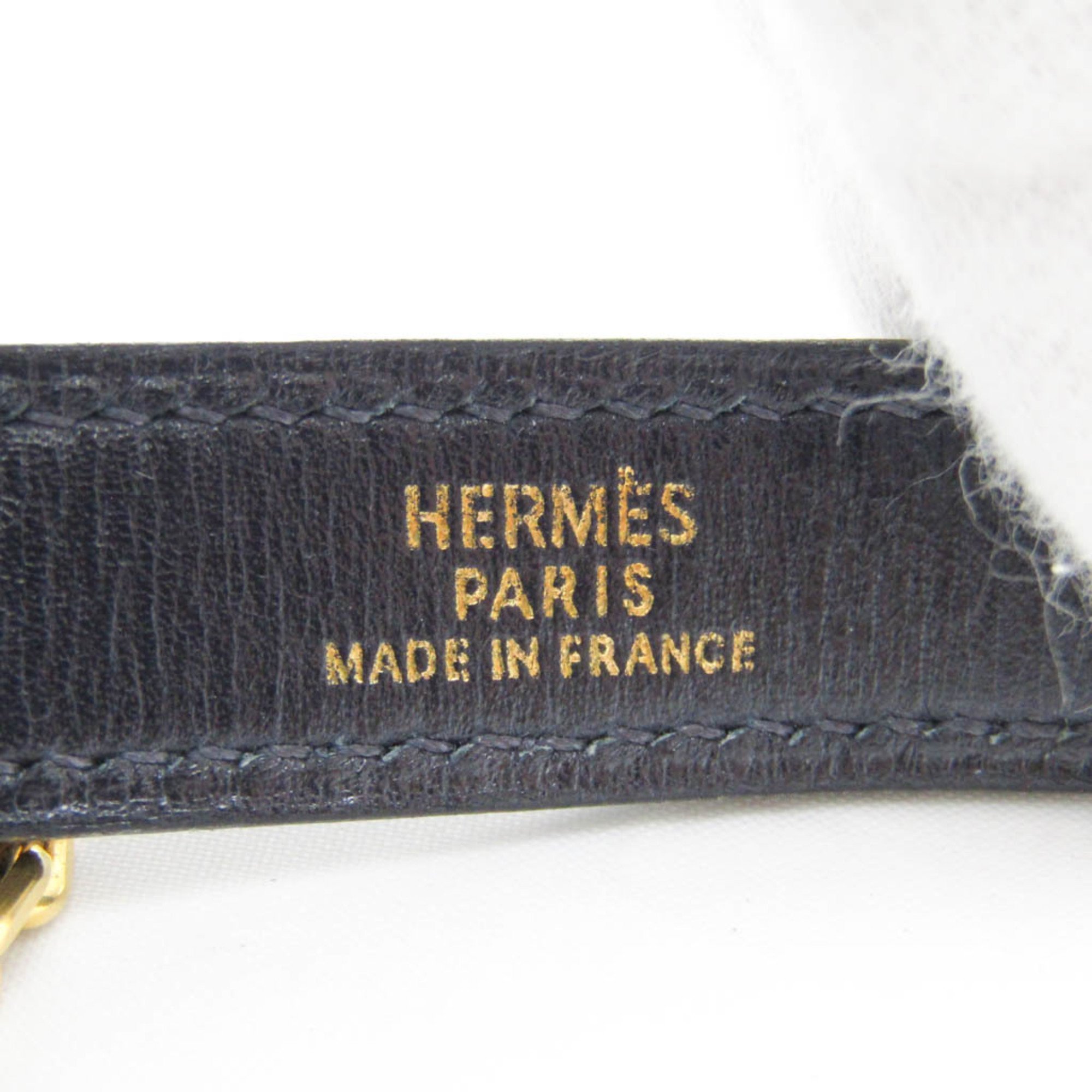 Hermes Glove Holder Keyring (Black,Gold)