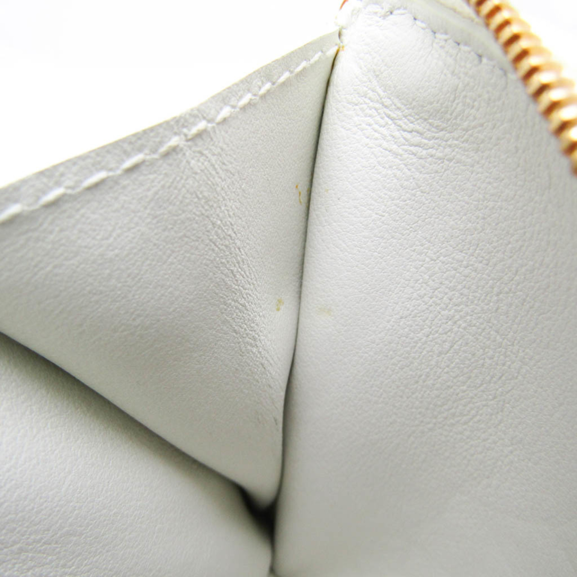 Bottega Veneta 619066 Women's Leather Wallet (tri-fold) Off-white