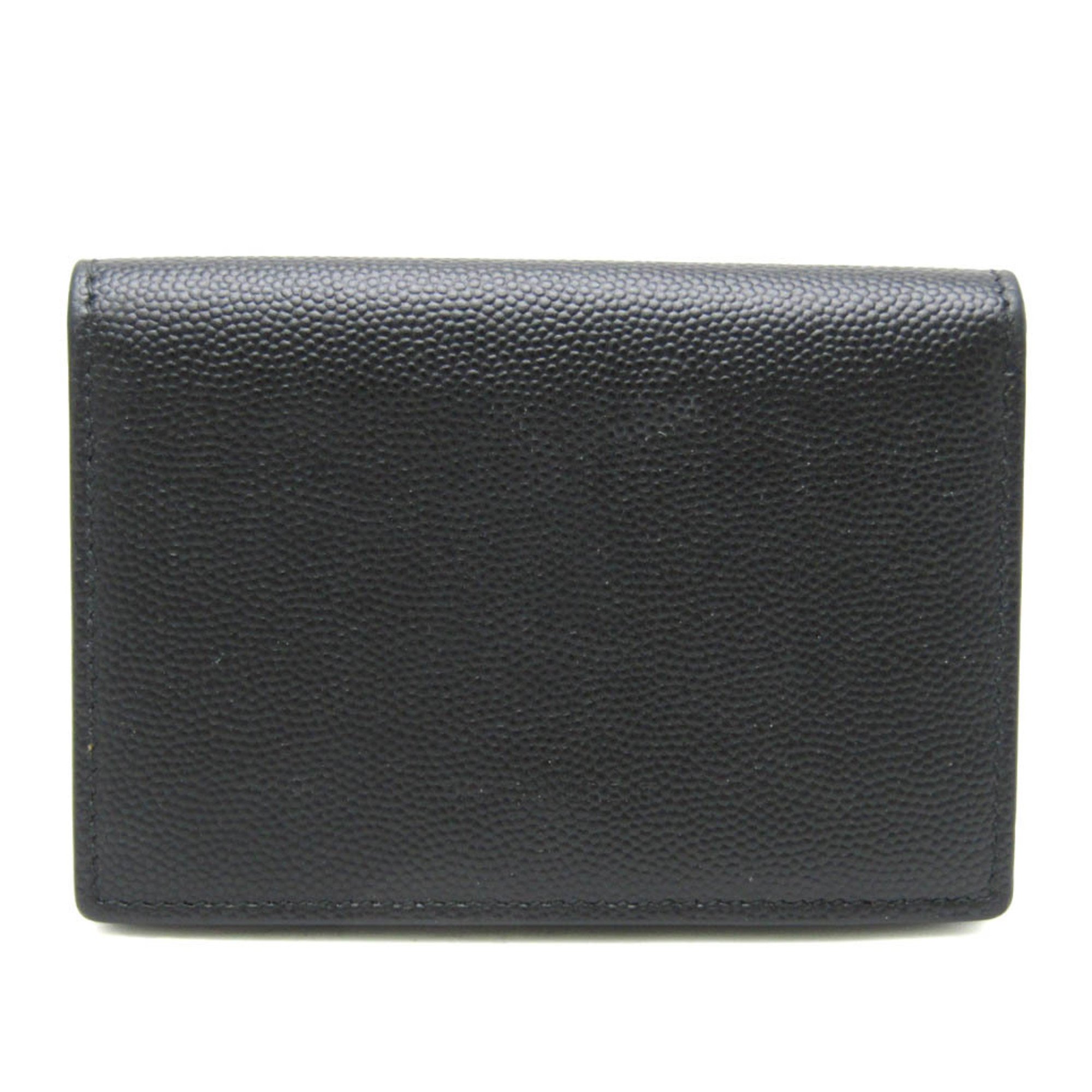 Saint Laurent 469338 Leather Card Case Black