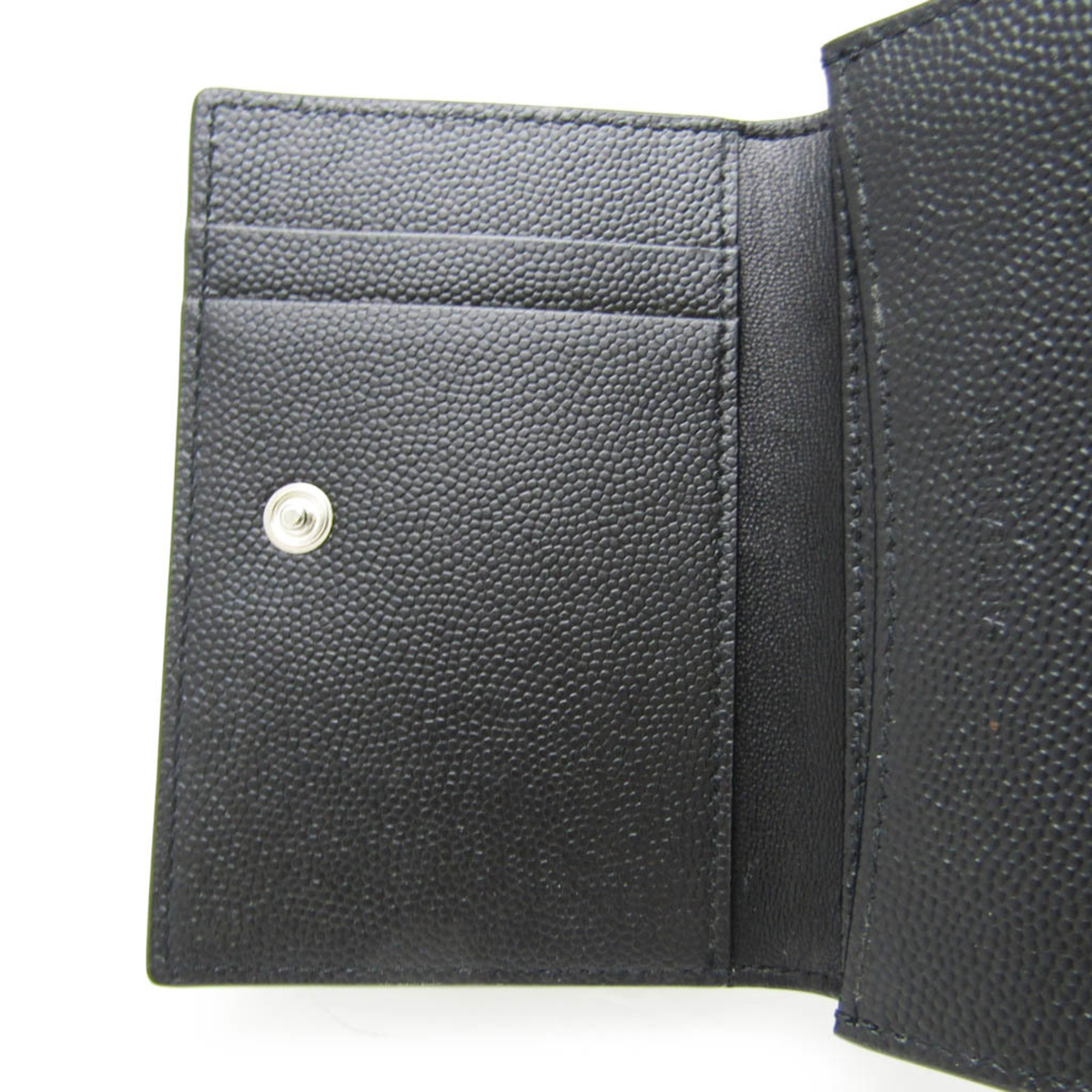 Saint Laurent 469338 Leather Card Case Black