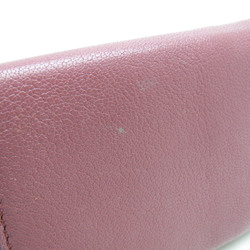 Christian Dior Saddle Wallet Women's Leather Wallet (tri-fold) Dusty Pink