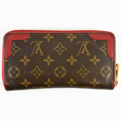 LOUIS VUITTON Zippy Wallet Retiro Round Monogram Canvas M61854 Cerise MI1188 IT0OTN3FKD48