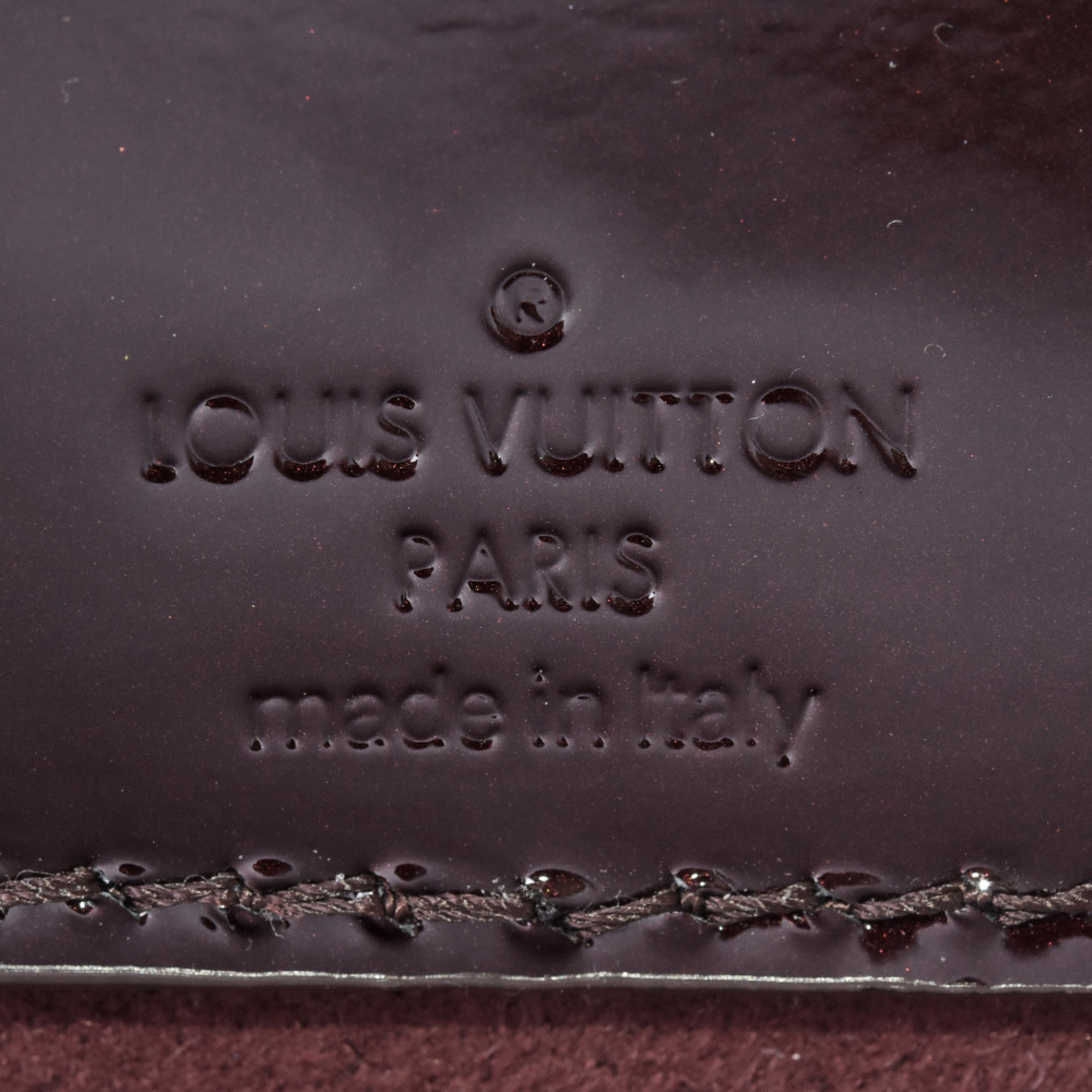 Louis Vuitton LOUIS VUITTON Long Beach MM Tote Bag Monogram Vernis M90475 Amaranth FL0188 IT204VGQGFVI
